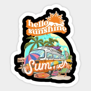 hello sunshine: summer Sticker